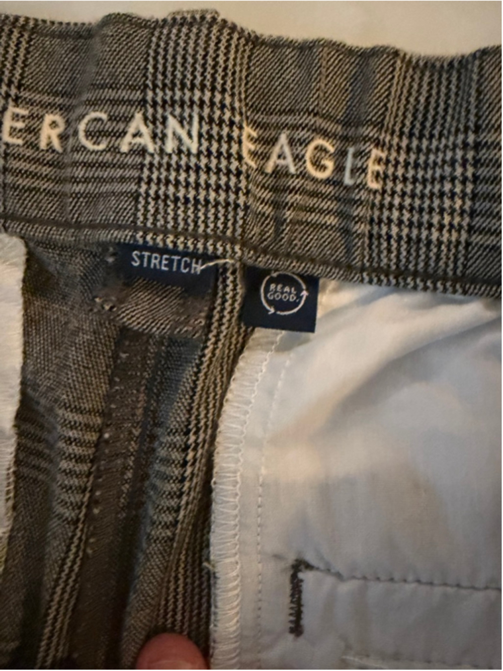 Women's American Eagle Gray Plaid Wide Leg Trousers Size 14
196 - Picture 6 of 9